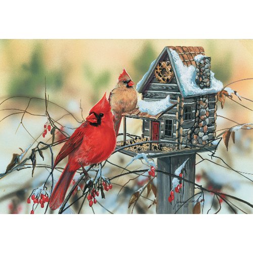 Cardinal Jigsaw Puzzles | Kritters in the Mailbox | Cardinal Jigsaw Puzzle