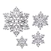 DECORA Cutting Dies 4 Pcs Christmas Snowflakes Metal Stencil Template Mould DIY Scrapbook Album Paper Card Embossing Tool