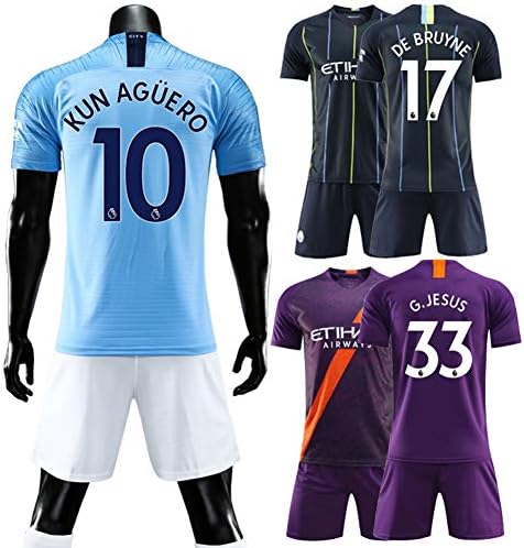 YUMII Fan Shirts Manchester City Football Suits Training Suits Sweat T-Shirts Keep Dry Comfortable ShortsteensteensAudience uniform-10-Away-28