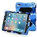 ACEGUARDER Apple Ipad Mini 2 Case Waterproof Rainproof Shockproof Kids Proof Case for Ipad Mini 2 (Gifts Outdoor Carabiner + Whistle + Handwritten Touch Pen) (NAVY/BLACK)