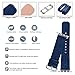 Fullmosa Leather Bands Compatible with Apple Watch Band 41mm 40mm 38mm 42mm for Women Men, Top Grain Genuine Leather Strap for iWatch Series 10/9/8/7/6/5/4/3/2/1/SE2/SE, Dark Blue/Silver