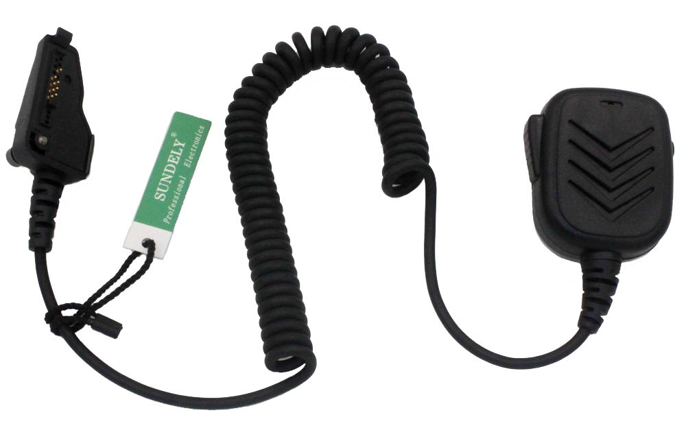 SUNDELY Hand Handheld Shoulder Lapel Speaker Mic for Kenwood Radio Walkie Talkie TK380 TK385 TK3212 TK5220 TK5320 TK5400
