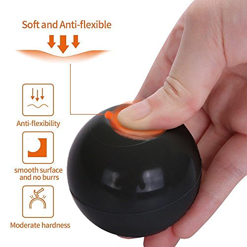 Wonder Space Soft Pit Balls, Chemical-Free Crush Proof Plastic Ocean Ball, BPA Free with No Smell, Safe for Toddler Ball Pit/ Kiddie Pool/ Indoor Baby Playpen, Pack of 100 (Black)
