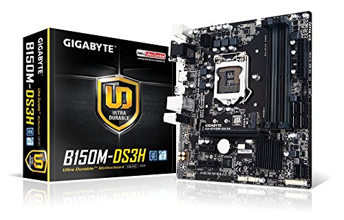 GIGABYTE LGA1151 Intel B150 Micro ATX DDR4 Motherboard, GA-B150M-DS3H