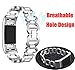 ANCOOL Compatilbe with Fitbit Charge 2 Bands Premium Stainless Steel Metal Replacement Watch Band for Charge 2 Smart Fitness Watch, Silver
