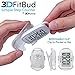 3DFitBud Simple Step Counter Walking 3D Pedometer from 3DActive with Clip & Lanyard - A420S - White