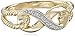 Amazon Collection 10k Yellow Gold Infinity Diamond Ring