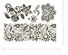 Terra Tattoos Gold Black Metallic Temporary Tats 75+ Vintage Designs Floral, Mandalas, Vines, Roses Waterproof Nontoxic Lasting Perfect for Beach, Festivals, & more!