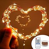 Lachesis Dimmable LED Starry String Lights, (66 Ft, 200 Leds, Copper Wire Lights with UL Certified), Waterproof Firefly Lights for Christmas, Wedding, Party, Holiday Decorative