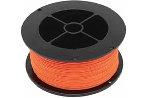 RIO Products Dacron Fly Line Backing - High Strength Braided Line with Low Stretch - Super Smooth Fly Reel Backing - 30LB - 300YD - Orange