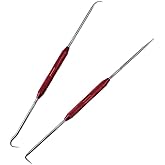 HARDK Hook and Pick Set of 2 - Precision Automotive Pick Set, Car Auto Oil Seal, O-Ring Seal Gasket Mini Precision Hooks Puller Remover