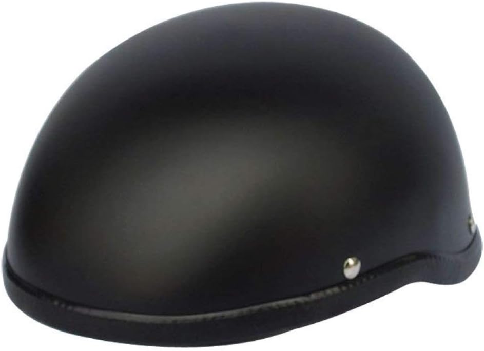 1Piece Motorcycle Helm Retro Matte Bright Black Motorcross Half ABS Helmet Mountain Road Bike