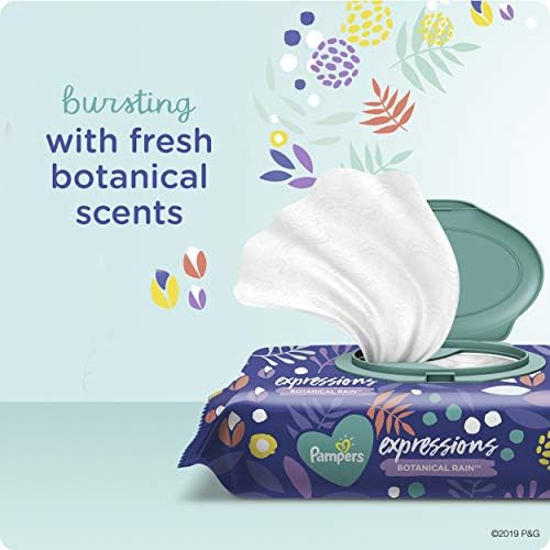 pampers expressions botanical rain baby wipes
