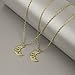 Lux to The Moon Back BFF Star Crescent Celestial Valentine Heart Best Friends Forever Necklace Set (2pc)