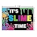 Fanghui 7x5ft It's Slime Time Photograph Backdrop for Kids Colorful Fiesta Boy Girl Birthday Party Baby Shower Dessert Table Summer Black Background Splatter Glow Favors Supplies Photobooth Props