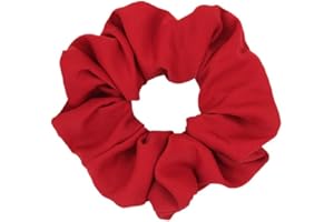 1Pc red Color Polyester Hair Scrunchies Ponytail Holder Hair ties Gum Elastic Hair Bands Headbands Convenient design