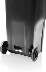 Storm Trading Group 240 Litre Outdoor Wheelie Bin Grey/Black with Wheels view 5