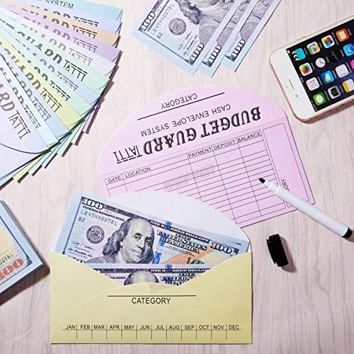 48 pack, Cash Envelopes, Deposit Envelopes, Budgeting Finance Keeper