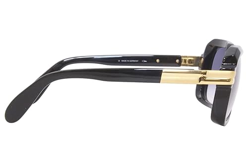 Cazal 607 Sunglasses, Black Frame/Grey Gradient Lens, 56mm in