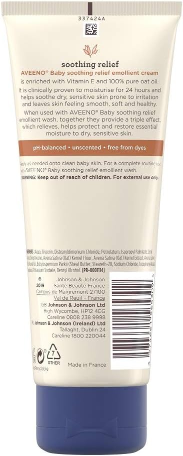 aveeno baby soothing relief emollient cream