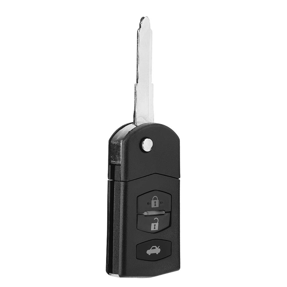 3 Button Car Remote Key Fob Case for 2 3 5 6 RX8 MX5 - Durable ABS Construction for Replacement