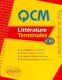 QCM littérature, terminales L-ES