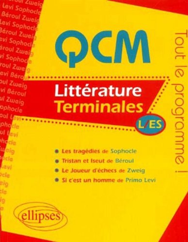 QCM littérature, terminales L-ES