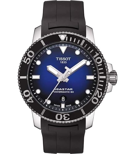 Amazon.com: Tissot Seastar 1000, Swiss Quartz GMT, 40mm, Black