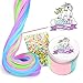 Fluffy Unicorn Poop Slime Kit - Unicorn Gifts - Soft Floam Putty Package