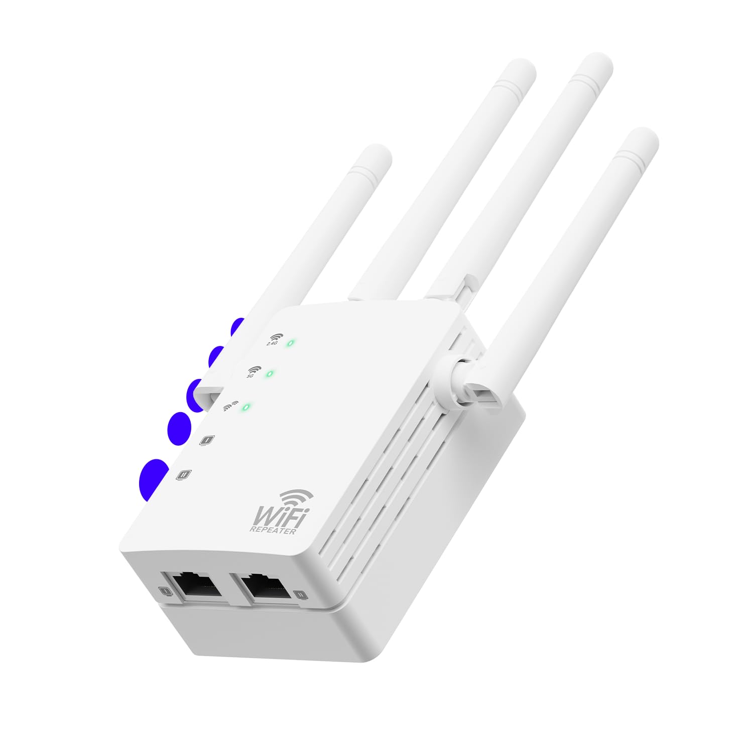 Photo 1 of WiFi Extender,Dual Band (5GHz + 2.4GHz) WiFi Booster for Home, Covers Up to 13,888 Sq.Ft and 150 Devices, WiFi Repeater with Ethernet Port, Quick Link,3-Min Easy Setup