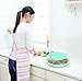 Handy Gourmet-Collapsible Microwave Splatter Shield-Teal-Keep Mirowave Clean-BPA Free-Steam Vents Prevents Soggy Food- Used as Bowl Lid or High Dome Lid