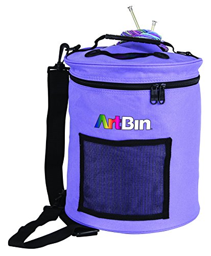 ArtBin Yarn Drum; Round Periwinkle Knitting and Crochet Tote Bag, 6807SA