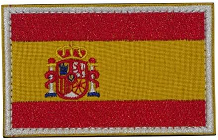Cobra Tactical Solutions Military Embroidery Patch Flag Spain Badge with hook & loop Airsoft