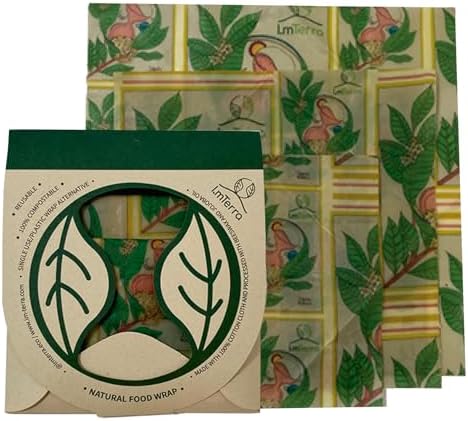 Reusable Beeswax Wrap 4-pack // Food Wrap | Etsy