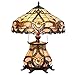 Cloud Mountain Tiffany Style Table Lamp Victorian Jeweled Desk Lamp Floral Stained Glass Home Decor Lighting