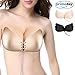 [NEW VERSION]Adhesive Bra Push Up Bra Backless Bra with Drawstring, Invisible Bras for Women(FBA),Nude,Cup B