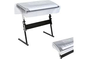 Keyboard Dust Cover - Clear Waterproof Piano Protector, Foldable Dirt Resistant Cloth, Protective Shield Design, Universal Fi