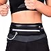 FayTop Running Belt Waist Pack Bag Fanny Pack Fitness Belt with Water Bottle Belt For Men Women Sports Travel Running Hiking, Money iPhone 6 / 7 6S / 7S Plus Samsung S5 S6 (Black)