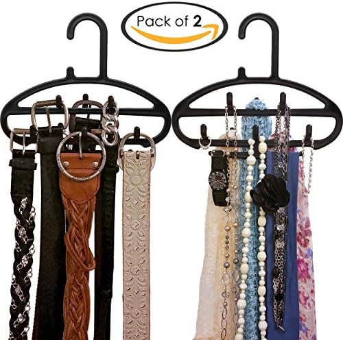 Royal Cloak Belt, Scarf & Jewelry Hangers, Extends The Life Of Your Accessories! Love It Or Your. Best Multi-Use Space-Saving Plastic Organizer For Closet, 2 Pack