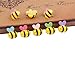 Yalis 24 Pcs Decorative Thumbtacks Colorful Floret and Bees Pushpins for Feature Wall, Whiteboard, Corkboard, Photo Wall