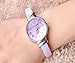 Top Plaza Fashion Women's Bangle Cuff Bracelet Analog Watch - Purple