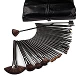 Yariew Professional Cosmetic Makeup Brush Set Kit with Synthetic Leather Case,black