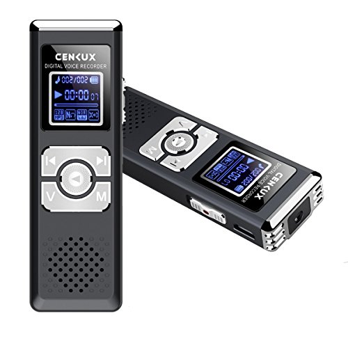 Digital Voice Recorder 8GB Sound Audio Recorders Distaphone with MP3 Player Flash Drive,Voice Activated