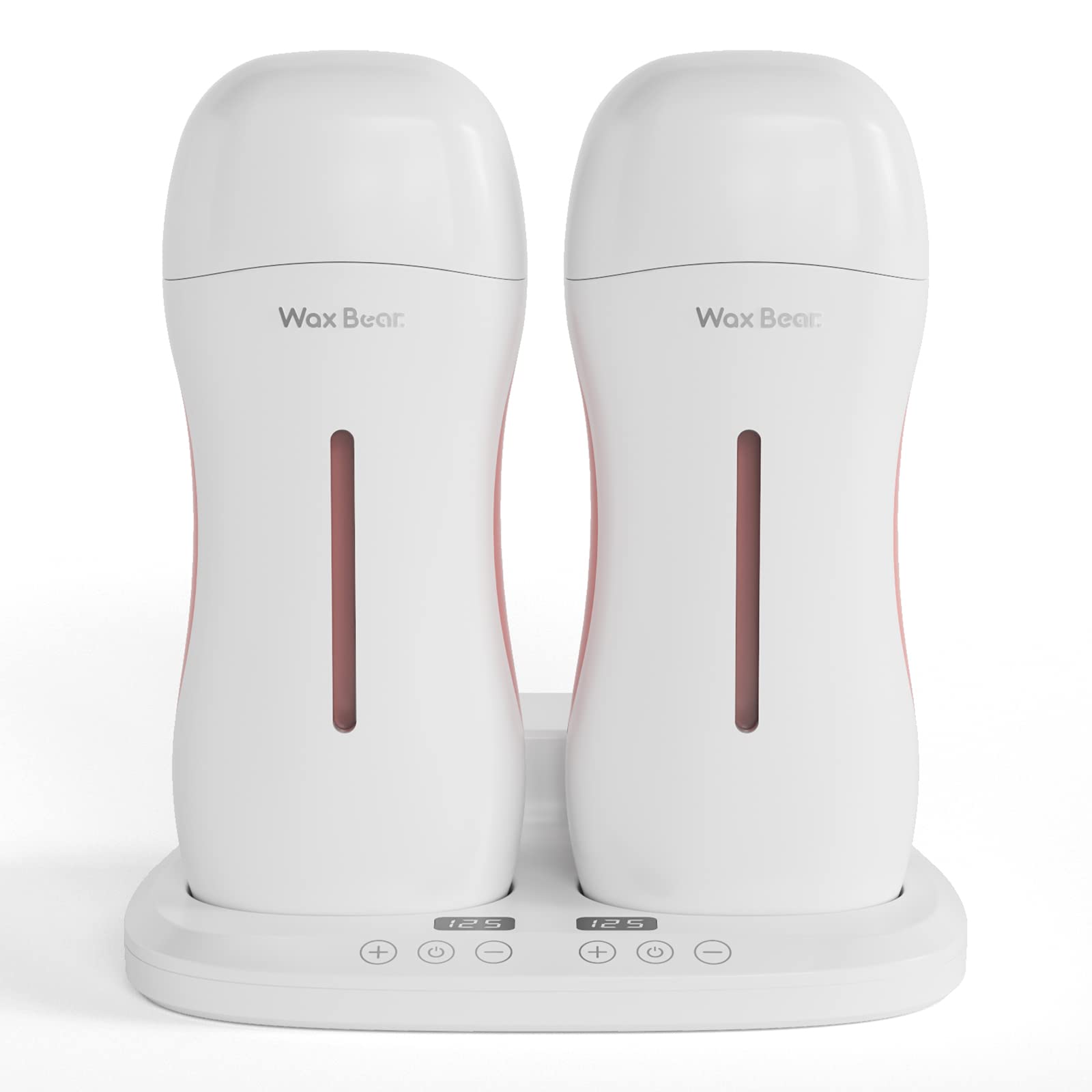 Photo 1 of Wax Bear Roll On Wax Warmer with Double Roller for Soft Wax Cartridges, Magnetic Heating Base for Hair Removal at Home or Salon (White)