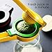 HEYFIT Citrus Juicer Hand Lemon Juicer Manual Lemon Lime Squeezer Metal Citrus Press Orange Juice Extractor Yellow
