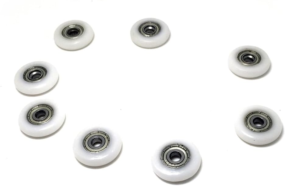 Smooth Rolli 8 pcs of Shower Door Rollers Wheels Runner Pulleys Roller 101 25mm