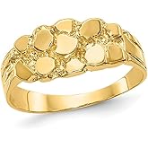 Ladies 14K Yellow Gold Nugget Ring