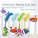 SHILOH Baby Activity Spiral Wrap Around Crib Bed Bassinet Stroller Rail Toy Sea Animals