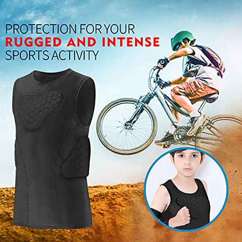 Rib Protection For Rugby Easy Loader Youth Padded Chest & Rib Protector Vest - For Football ...