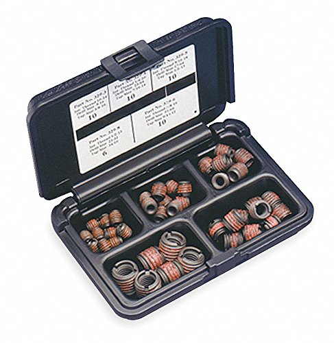 Carbon Steel Thread Repair Kit, 10 Ea. M3 x 0.5, M4 x 0.7, M5 x 0.8, M6 x 1.0, M8 x 1.25 Internal Th